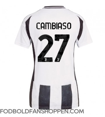 Juventus Andrea Cambiaso #27 Hjemmebanetrøje Dame 2024-25 Kortærmet